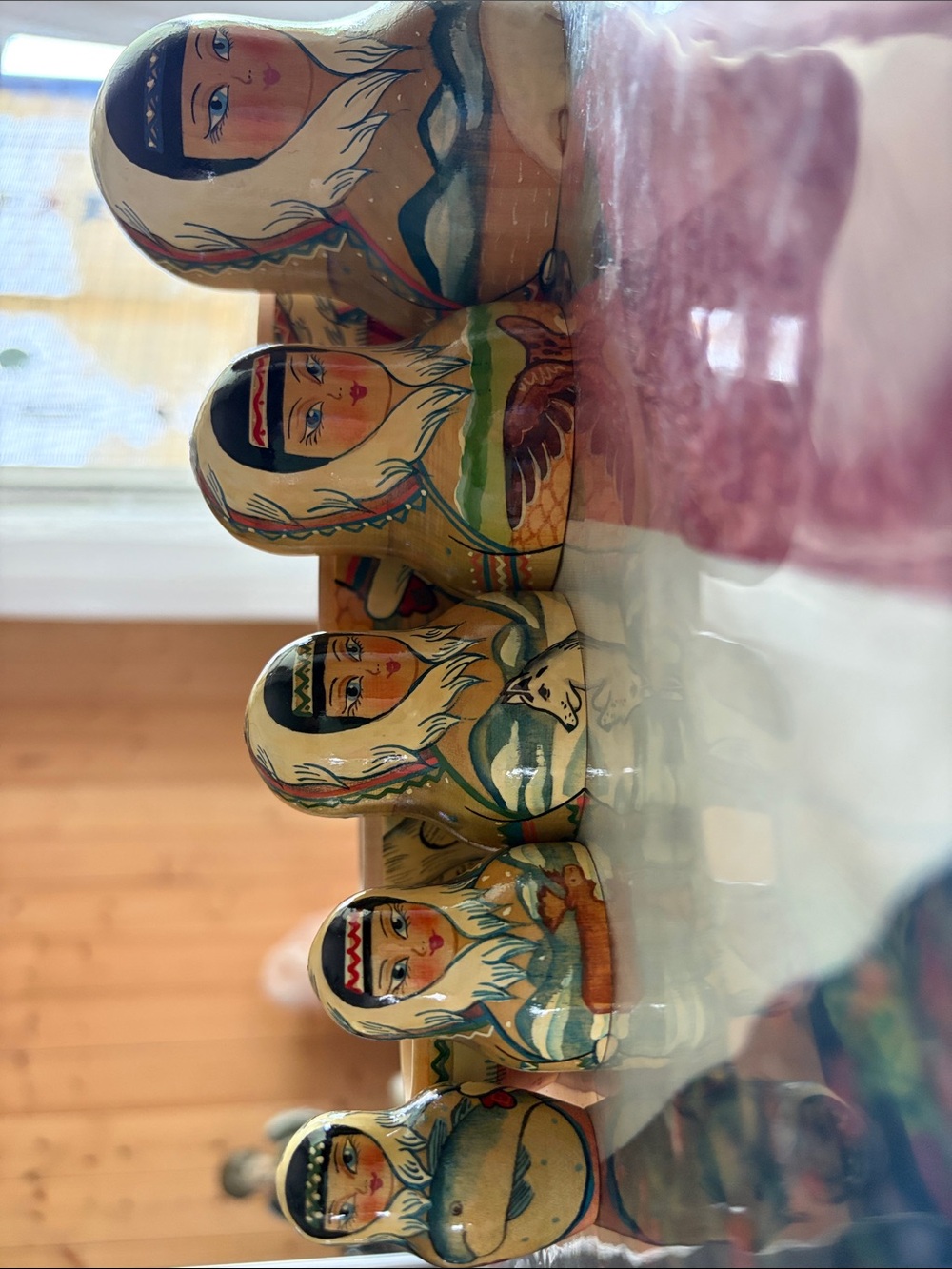 Hand-Painted Matryoshka Nesting Dolls - Multicolor